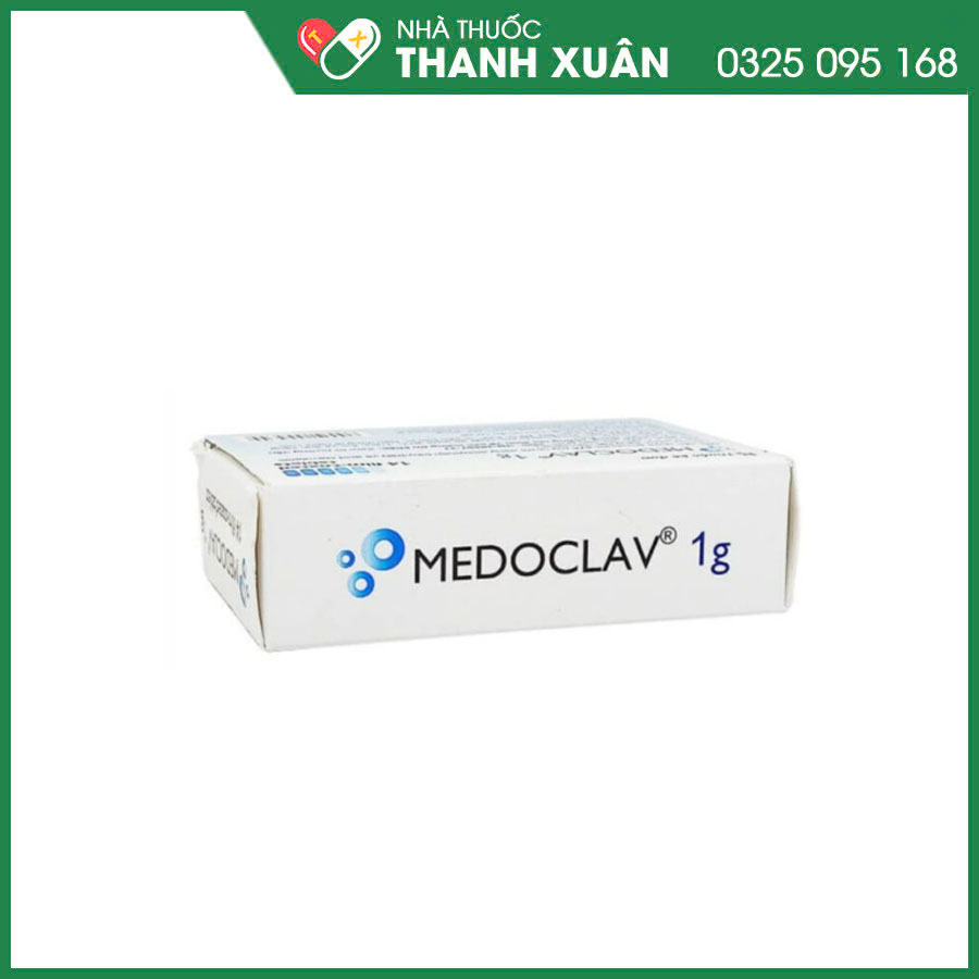 Medoclav 1g thuốc kháng sinh điều trị ngắn hạn các trường hợp nhiễm khuẩn do vi khuẩn nhạy cảm